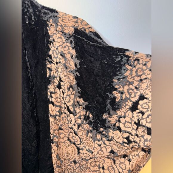 Dream keeper collection womens OS burnout velvet floral kimono drk Fairy witchy - Picture 2 of 9